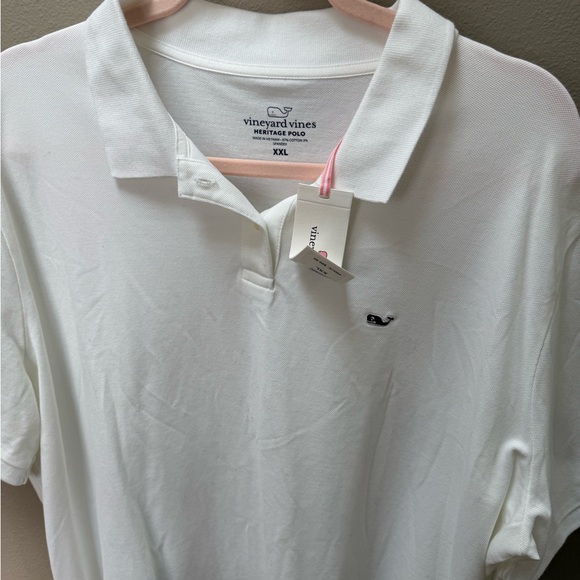Vineyard Vines White Polo Shirt XXL- new women’s - with tag - Picture 2 of 4